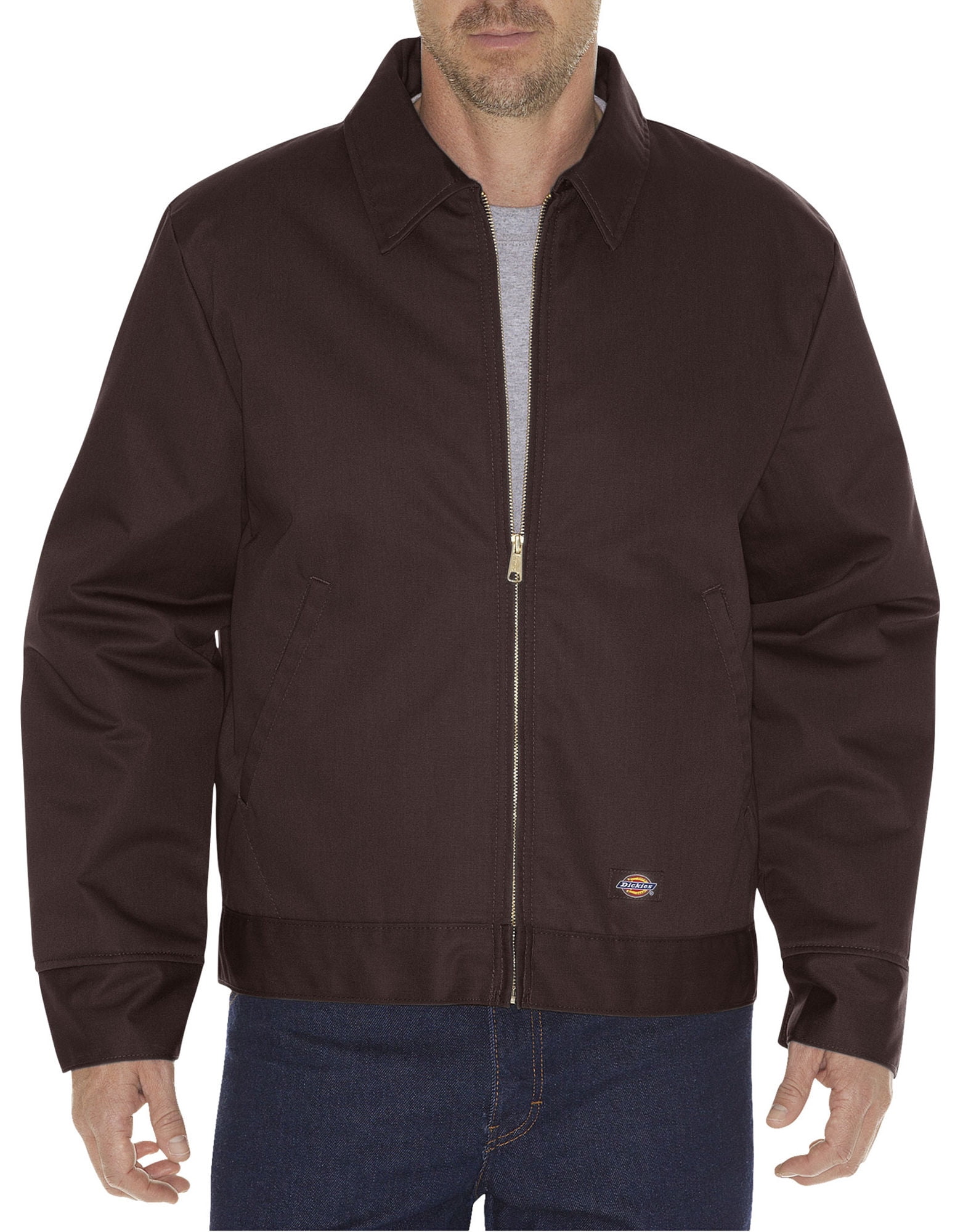 Dickies Mens Insulated Eisenhower Jacket, M Regular, Dark Brown