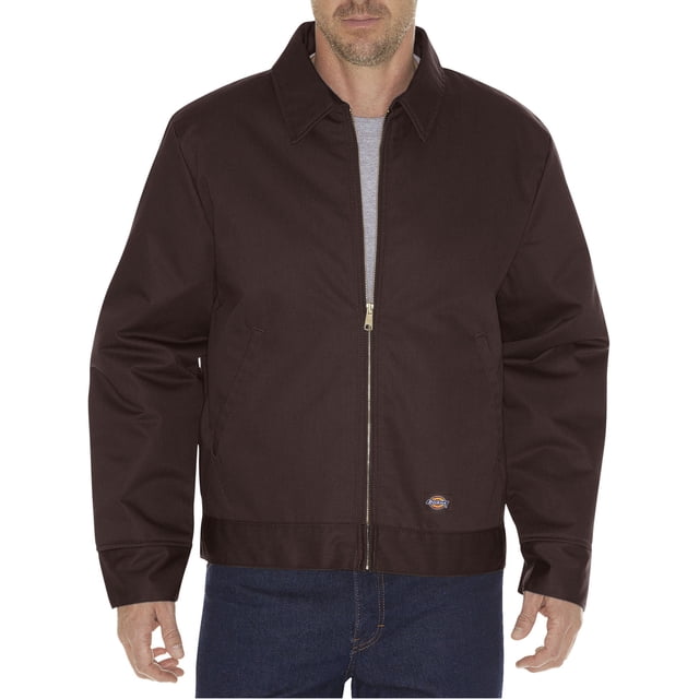 Dickies Manteau Isolé Eisenhower pour Hommes, 2X Régulier, Brun Foncé