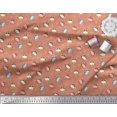 thumbnail image 3 of Soimoi Poly Georgette Fabric Triangle & Cow Cartoon Printed Fabric 1 Yard 42 Inch Wide, 3 of 3