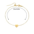 thumbnail image 3 of Hearth & Gear Heart Layer Anklet Female Letters Chain Gold Anklet For Women Initial 26 For Women Anklet Anklet Summer Jewelry Anklet For Women Matching Rings Matching Rings Dinosaur Anklets Men's, 3 of 4