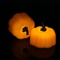 thumbnail image 4 of Mistaha 12PCS YK5013 Flameless LED Pumpkin Lantern Candle Light Bright Flickering Jack-o-lantern style Bulb Battery, 4 of 8