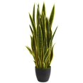 thumbnail image 1 of Nearly Natural 6350-YL 38 in. Sansevieria Artificial Plant - Yellow, 1 of 2