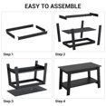 thumbnail image 2 of EDTara Coffee Table for Living Room, 2-Tier Industrial Coffee Table with Storage Shelf, Farmhouse Center Table, Rectangle Wood and Stable, Space Saving Easy Assembly, 2 of 6