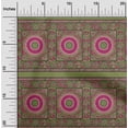 thumbnail image 1 of oneOone Georgette Viscose Fabric Leaves & Floral Block Fabric Prints By Yard 42 Inch Wide, 1 of 4