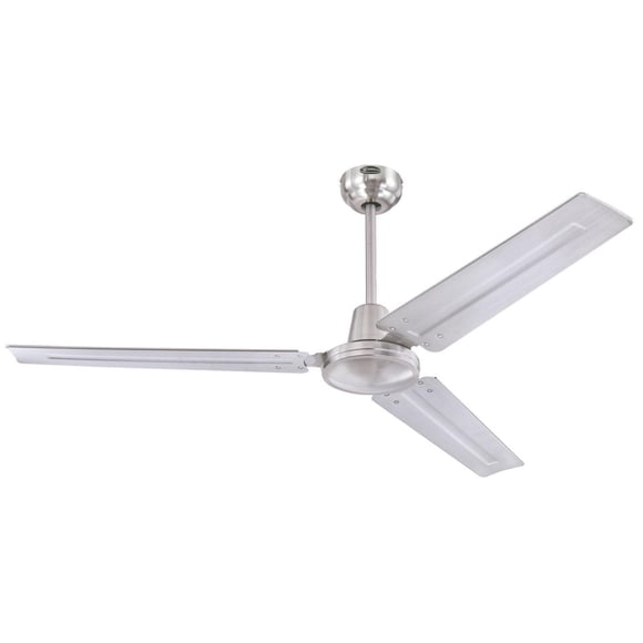 Westinghouse Jax Industrial-Style 56" Indoor Ceiling Fan with Remote Control- Brushed Nickel
