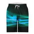 thumbnail image 4 of Styesk Mens Shorts Men Fashion Printed Elastic Waistband Drawstring Pocket Beach Pants, 4 of 4