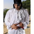 thumbnail image 1 of The Pirate Dressing C1006 Captain Charles Vane Shirt- White - Small & Medium, 1 of 1