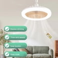 thumbnail image 4 of TFixol Silent Ceiling Fan Light with Remote Control, 3-Speed Adjustable, E27 Bulb Holder, Beige Shade & Tri-Color Lighting for Living Room, Bedroom, or Dining Area, 4 of 6