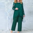 thumbnail image 2 of Womens Plus Size Pants Womens Plus Size Evening Dress Lace Embroidery Temperament Fit Pantstwo Piece Set Plus Size Dress Pants Plus Size Womens Pants Womens Plus Size Dress Pants, 2 of 4