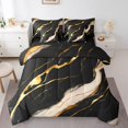thumbnail image 1 of YST Watercolor Bedding Comforter Set, 7-Piece, Black Marble, King, 1 of 4