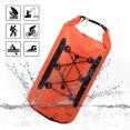 thumbnail image 3 of 15L Waterproof Dry Bag with Phone Case Bag Roll Top Dry Sack For Kayaking Boating, 3 of 8