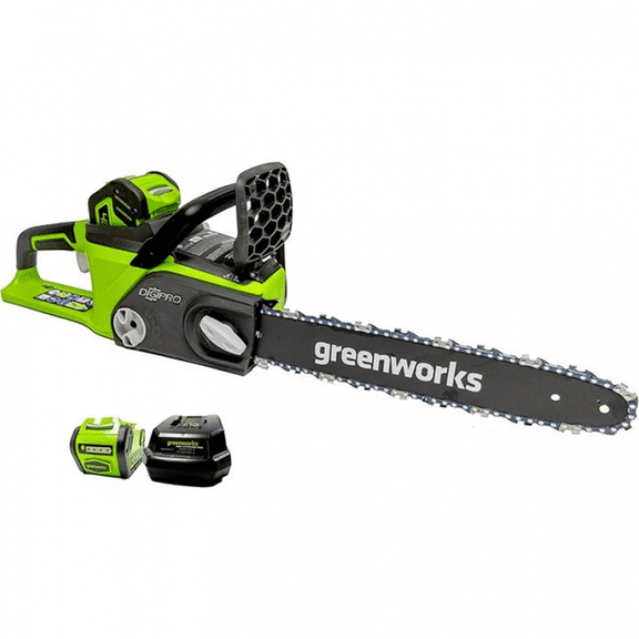 Greenworks Tronçonneuse Électrique Sans Fil Sans Balais 40V 14 Pouces, Batterie 2,0 Ah et Chargeur Inclus [75+ Outils Compatibles]