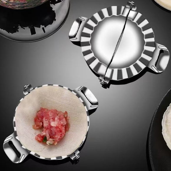 EGNMCR Kitchen Gadgets, Stainless Steel Dumpling Maker Press- Convenient Tools For Making Dumpling- Dumpling Packaging Dough Tool For Making Pastries Pie Stainless steel dumpling machine
