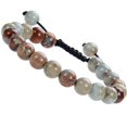 thumbnail image 1 of Natural Healing Power Gemstone Crystal Beads Unisex Adjustable Macrame Bracelets 8mm,Imperial Jasper, 1 of 4