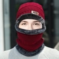 thumbnail image 2 of Winter Thermal Plush Hat Scarf Woolen Cap Cycling Windproof Cap Two-piece Suit, 2 of 2