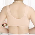 thumbnail image 4 of Timegard Wirefree Bras for Women Print Front Closure Button Breathable Comfort Seniors Bras with Support, 4 of 7