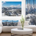 thumbnail image 1 of Austrian Alps Winter Panorama - Landscape Canvas Art Print, 1 of 3