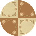 thumbnail image 1 of Ahgly Company Tapis Rond Lavable en Machine Intérieur Transitionnel Sedona Brun, 8 Pieds Rond, 1 of 7
