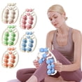 thumbnail image 4 of E-114 Orange Circular Leg Clamps Massage Roller For Fitness Muscle Relaxer Double Row Performance Gear, 4 of 4