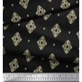 thumbnail image 3 of Soimoi Poly Georgette Fabric Filigree Damask Print Fabric by Yard 52 Inch Wide, 3 of 3