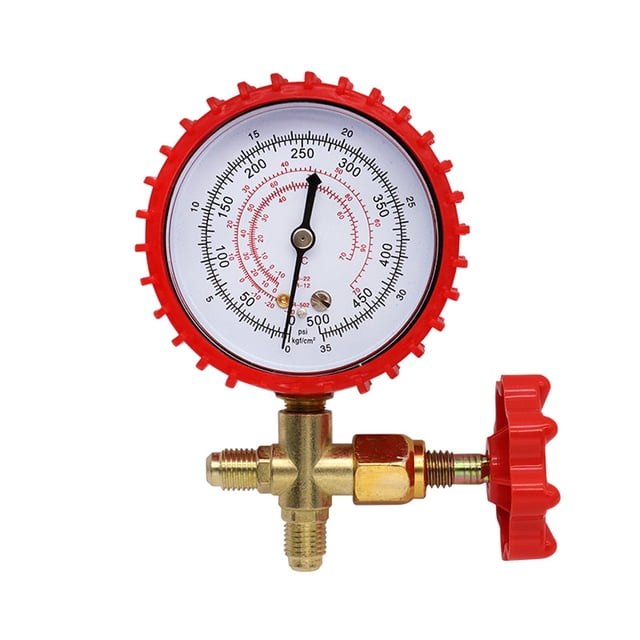 Zootealy Automotive Air Conditioning Refrigerant Pressure Gauge Kit - Collision Resistant Cover Design, Multi-Refrigerant Compatibility, Knob Control Operation