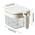 thumbnail image 2 of Kitchen Storage Containers Grid Seasoning Organizer Jars For Efficient And MSG Management, 2 of 6