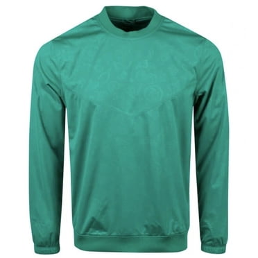 Nike CK3771-370 Golf Shield Emboss Crew Neck Pullover Green ( M )