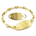 thumbnail image 1 of MedicEngraved Yellow Gold Stainless Steel Custom Medical Alert Bracelet - 6mm Infinity Link, 1 of 7
