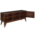 thumbnail image 2 of Atlin Designs 60" Low TV Stand in Auburn Brown, 2 of 5