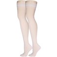 thumbnail image 2 of Truform Sheer Thigh High Stockings: 15 - 20 mmHg, Ivory, Medium, 2 of 9
