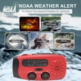 thumbnail image 2 of LOVEVER Hand Crank Emergency Radio  Portable Radio Solar Powerd AM FM WB NOAA Weather Radio with Flashlight  Cell Phone Charge  SOS Alarm, 2 of 9