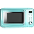 thumbnail image 1 of Costway 0.7Cu.ft Retro Countertop Microwave Oven 700W LED Display Glass Turntable Green, 1 of 10