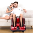 thumbnail image 4 of Costway Shiatsu Kneading Rolling Vibration Heating Foot Calf Leg Massager, 4 of 10