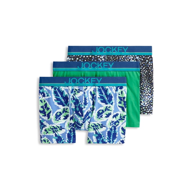 Jockey Men's True Style 4" Trunk - 3 Pack