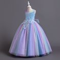thumbnail image 2 of Robe Formelle pour Filles Sans Manches Robe de Bal pour Filles Robe en Tulle Robes de Fête pour Filles 7-8 Ans, 2 of 5