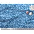 thumbnail image 2 of Soimoi Moss Georgette Fabric Dot & Leaves Printed Fabric 1 Yard 42 Inch Wide, 2 of 2