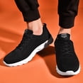 thumbnail image 2 of Kcodviy Men Mesh Mountaineering Casual Sneaker Rack for Men Sport Shoes Lace Up Club C Vintage Sneaker Men Solid Color Running Breathable Sneaker Boxes for Men Size 12 Soft Bottom, 2 of 9