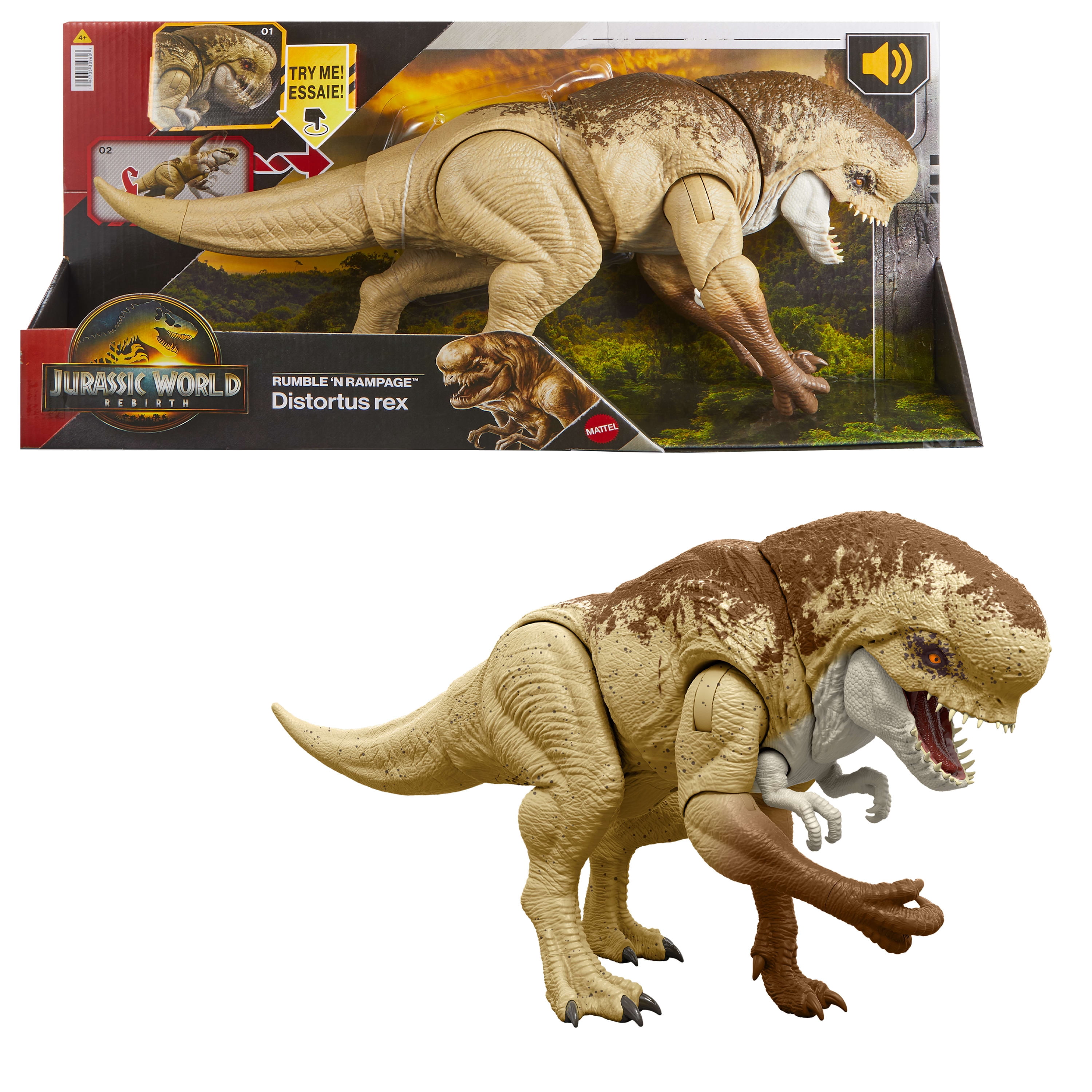 Jurassic-World Rebirth Figurine articulée Dinosaure méchant1 - Exclusivité Walmart
