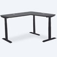 thumbnail image 1 of MotionGrey L Shape - Triple Motors Standing Desk with Memory Settings - 71" x 65" Black Oak Top Black Frame - Adjustable Sit-Stand Computer Table for Home, Office & Gaming, 1 of 1
