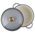 thumbnail image 2 of 3.5 Litre Kitchen Star Cast Iron Dutch Oven 24cm, Grey, 2 of 6