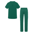 thumbnail image 2 of Adar Addition Go-Basic Scrub Set For Men - Classic V-Neck Scrub Top & Cargo Scrub Pants, 2 of 7