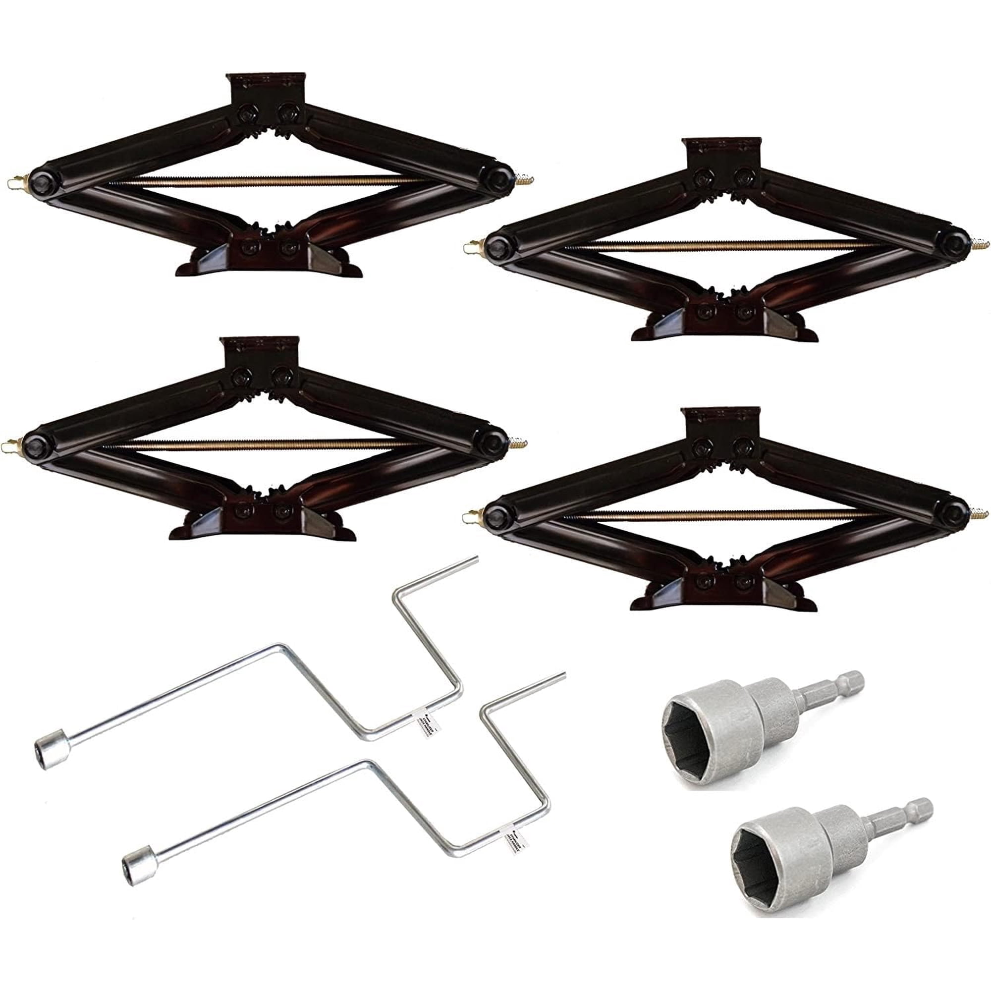 4 Pack Combo - 5000lbs Rv Stabilizer Scissor Jack Combo Pack - 24