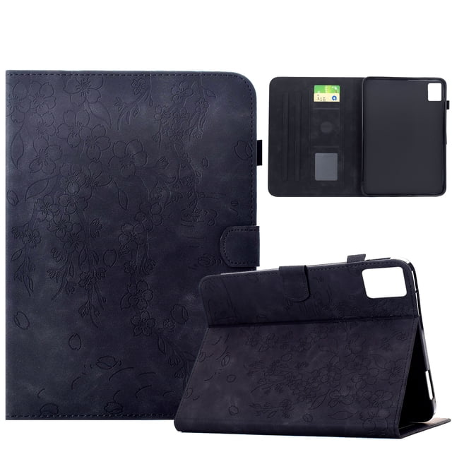 FOXDOCK Tablet Case for Lenovo Idea Tab 11 2025 with Card Slots, Auto Sleep/Wake, Stand Function, Full Protection Floral Folio Cover