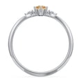 thumbnail image 4 of Birthstone Oval Ring with Shoulder Accents - Citrine (November), 4 of 5