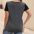 thumbnail image 5 of QIPOPIQ Shirt T - d'Allaitement à Blocs de Couleur Maternité Haut à Manches Courtes pour l'Allaitement Grossesse Chandail avec Poche Liquidation, 5 of 5