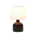 thumbnail image 2 of Simple Designs LT2080-BLK Mini Lampe de Table en Céramique Bocksbeutal, Noir, 2 of 6