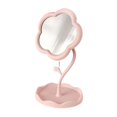 thumbnail image 3 of figatia Miroir de Maquillage pour Table Pivotant à 360 Degrés Réglable avec Rangement Miroir de Table Rose, 3 of 9