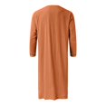 thumbnail image 3 of Mens Muslim Arabia Casual Long Sleeve Pocket Loose Robe Shirt Muslim Robe Solid Pocket, 3 of 4