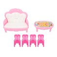 thumbnail image 2 of 1:6 Table Basse Canapé Maison de Poupée, Meubles de Salon Miniatures pour Accessoires Maison de Poupée, 2 of 8