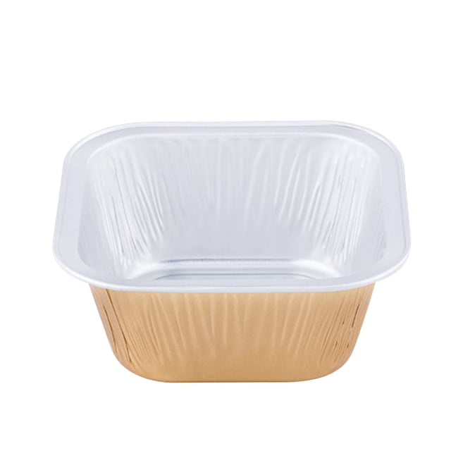 Agiferg Foil Cupcake Cups Square Lid Cupcake Cups, Mini Cupcake Cups Kitchen Baking Cups 100 PCS